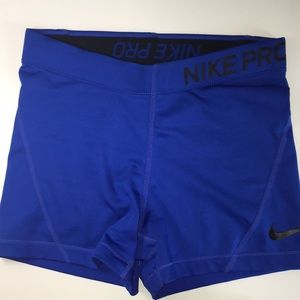 Blue Nike shorts